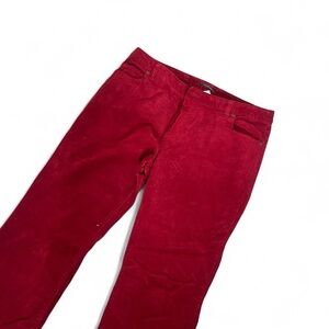 Lands' End Women's Red Boot Cut Jeans